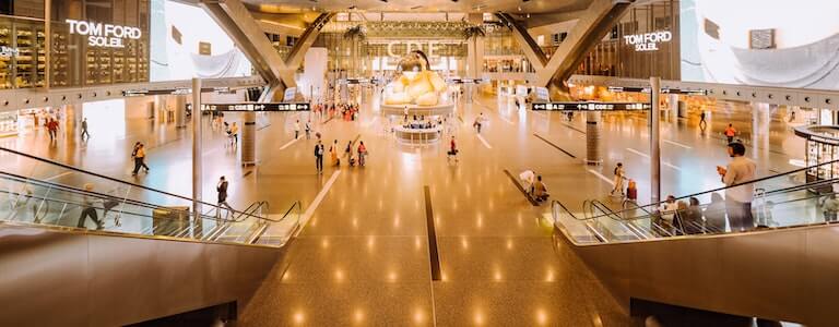 Airport terminal interior